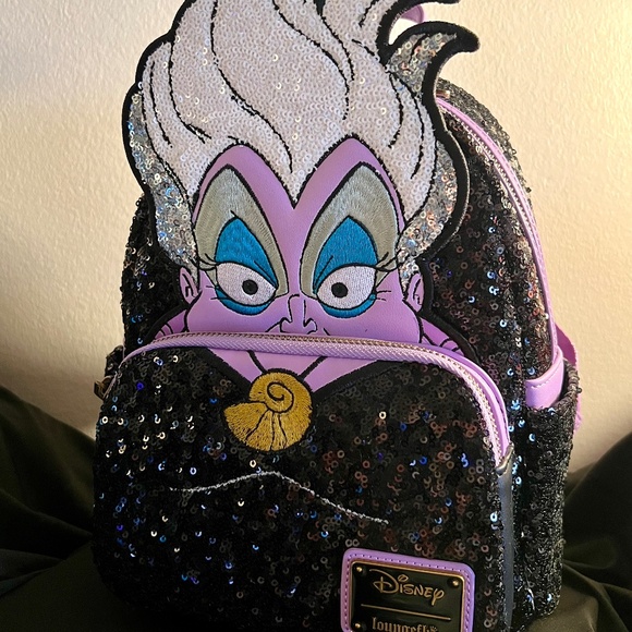 The Little Mermaid 35th Anniversary Exclusive Ursula Sequin Cosplay Mini Backpac - Picture 5 of 5